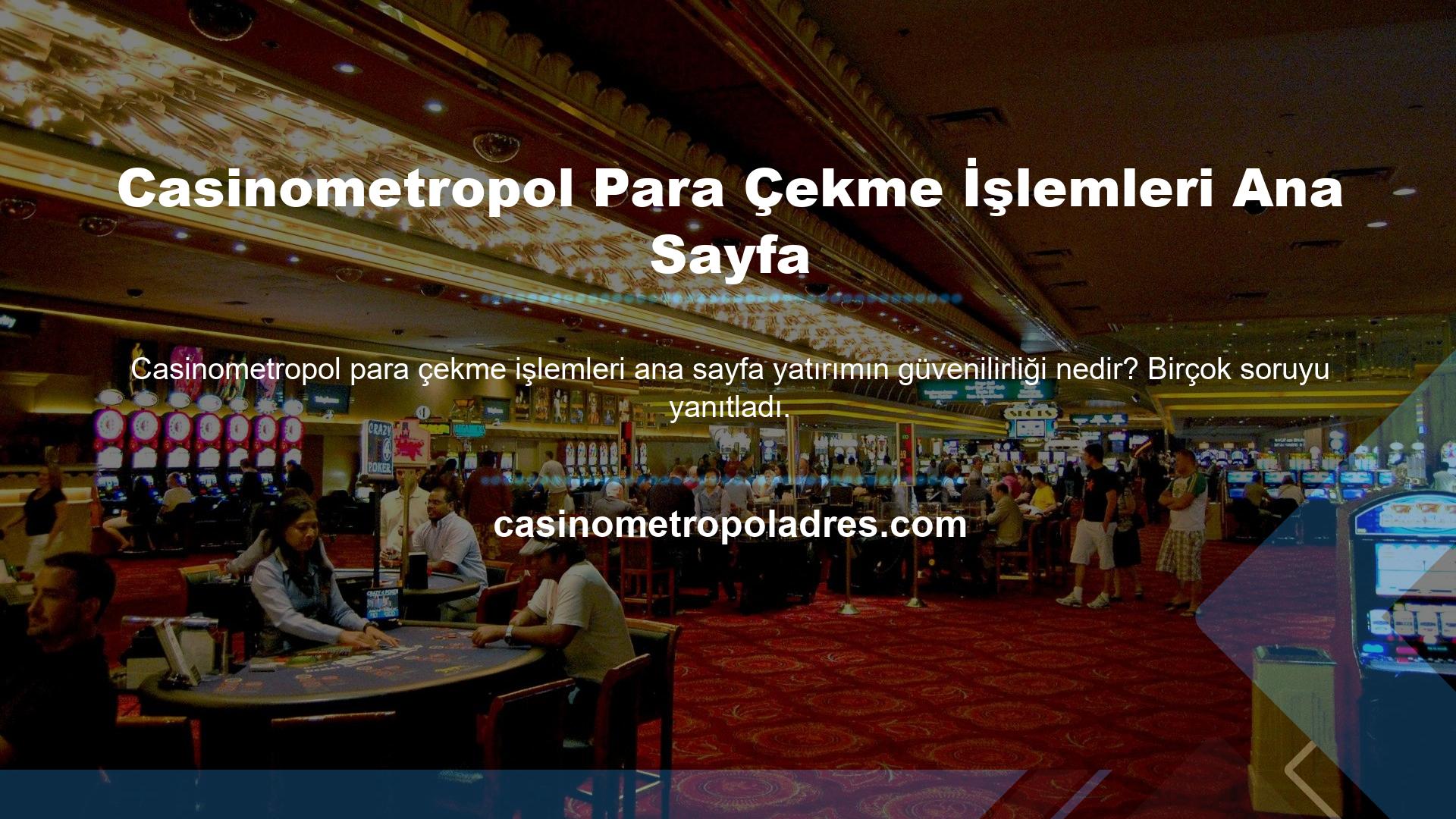 Hangi yöntemi kullanmalıyım? Casinometropol için ödeme yapmanın yolları nelerdir? Casinometropol için ödeme yapmanın yolları nelerdir? Bir bahis sitesine yatırım yaparken ne kadar yatırım yapacağınıza karar vermek önemlidir